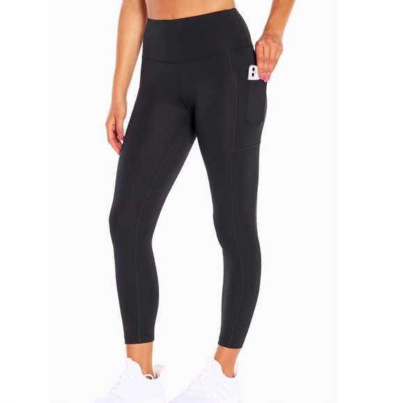 Marika High Waist Black Leggings with Pockets (L) - Picture 1 of 9